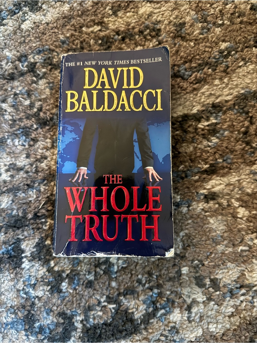 David Baldacci "The Whole Truth" Paperback Book - Navy, Red, Yellow